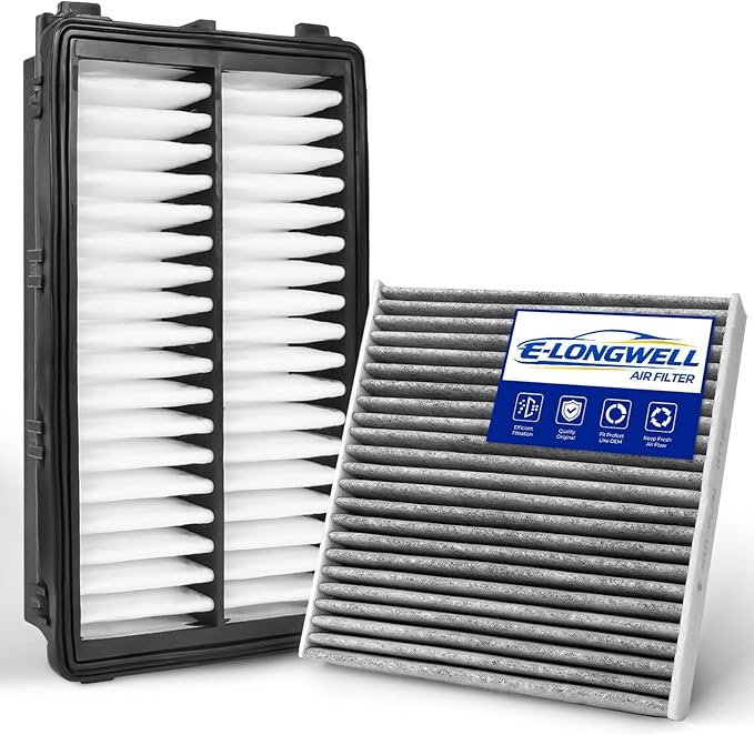 Cabin & Engine Air Filter Kit Fits 2021-2026 Santa/Sorento/K5, 2020-2026 Sonata, 2022-2026 Tucson, 2023-2026 Sportage (Not Fit Hybrid)