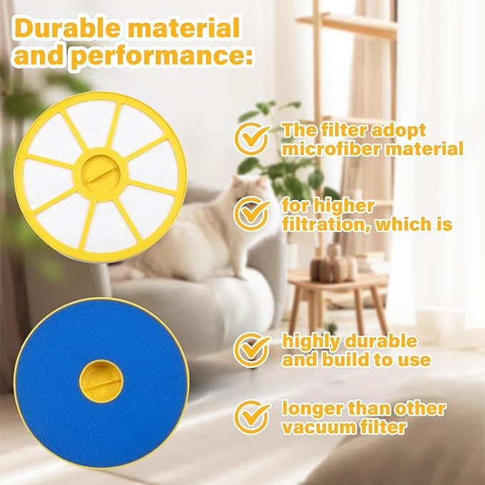 DC14 Filter Replacement Compatible with DC14 DC15 Series Animal All Floors vacuum cleaner,Part 901420-01 905401-01 923480-01, vacuum cleaner front motor filter