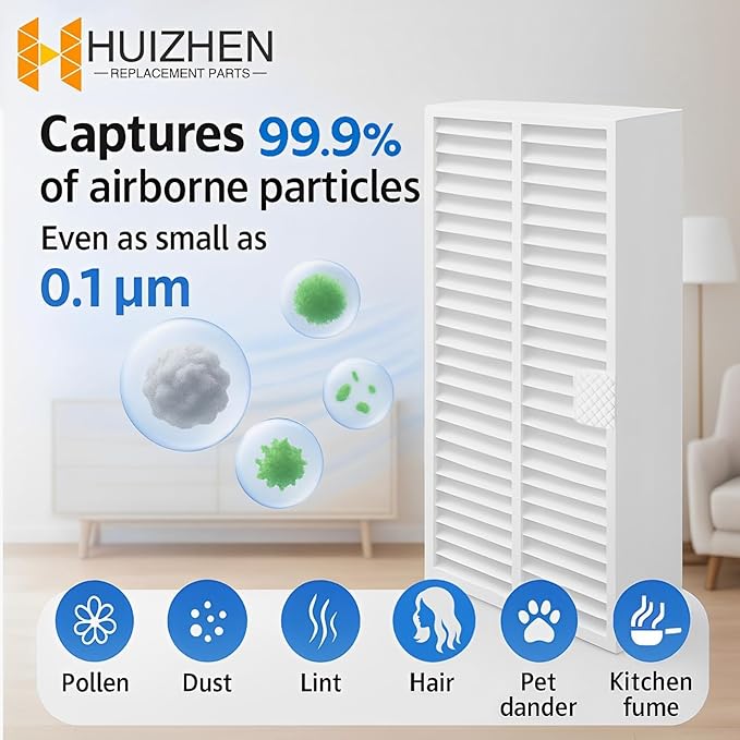 Replacement Parts for MAMNV BR150/BR151, for ZCWA BR150/BR151, for ONSON BR150/BR151, for MANVINS G20, for Kilgone G20 Robot Vacuum Mop Combo Accessories,4 Side Brush 2 HEPA Filters 2 Mop Pads