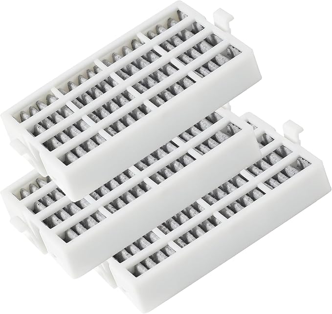 3-Pack W10311524 Refrigerator Air Filter Replacement - Compatible with Whirlpool, Kenmore Fresh Flow, Maytag, KitchenAid - Replaces AIR1, W10346771A Produce Preserver - Odor Eliminator