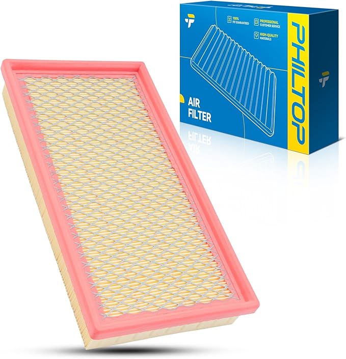 PHILTOP Engine Air Filter, Compatible with CA7421 Chevrolet S10 1994-2004, Blazer, Astro, Camaro, S10 Blazer, GMC Sonoma 1992-2004, Jimmy, Safari, Pontiac Firebird, Oldsmobile Isuzu Hombre