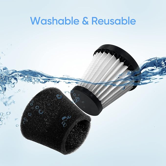 3 Pack Handheld Vacuum Cleaner Filter Compatible with Dirt Devil Scorpion Handheld Vacuum Cleaner Style F117, Compare to Part #AD40117