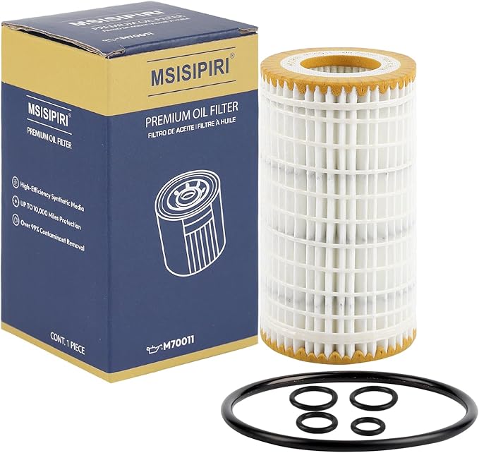 Premium Oil Filter, Fit for Mercedes-Benz C280 C300 C350 E300 E320 E350 E500 GL450 GLK350 ML320 ML450 ML500 R350 R500 S400 SLK300 SLK350 SL500 CL500 CLK350, Replaces 0001802609