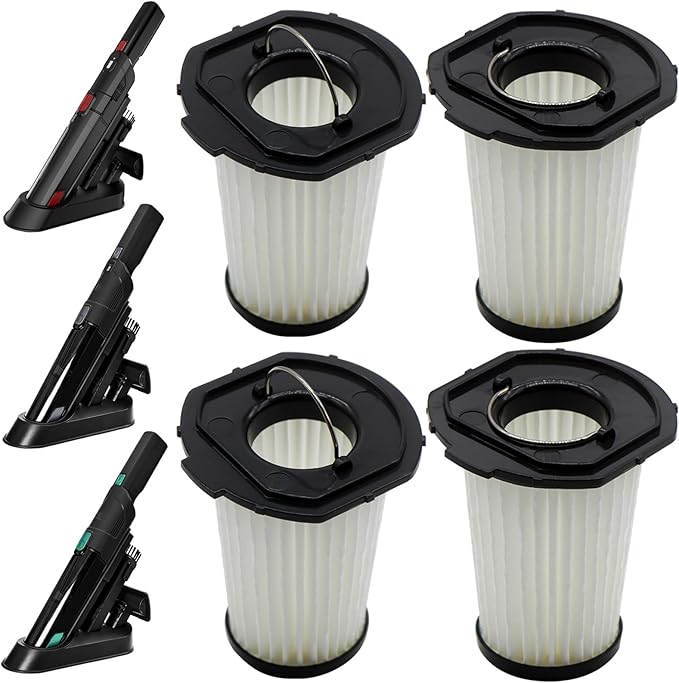 4 Pack HEPA Filter Compatible with Nicebay Vacuum Cleaner Cordless Handy Cleaner Models EV-H061