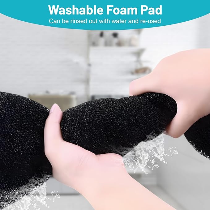 Cut to Fit Foam Pad Pre Filter, 17"x 39.4" Air Filter Foam Sheet, Filter Replacement for Air Conditioners, Air Purifiers, Dehumidifiers, Range Hoods, Trash Cans, 3D Printers, 1 Pack
