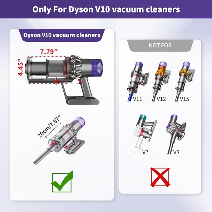 Upgraded Dust Bin Replacement Compatible With Dyson Dyson V10 SV12 Animal and Absolute Models Only,NOT For V7 V8 V11 V12 V15, Canister Bin for Part No.969509-01 with 1 HEPA Filter