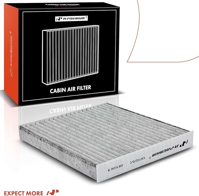 A-Premium Cabin Air Filter with Activated Carbon Compatible with Ford Mustang 2005-2014, Replace# 4R3Z19N619AA