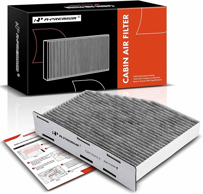 A-Premium Cabin Air Filter with Activated Carbon Compatible with Volkswagen Jetta, Passat, Golf, Tiguan, Beetle, CC, Eos, GTI, Rabbit & Audi A3 Quattro, Q3 Quattro, TT Quattro
