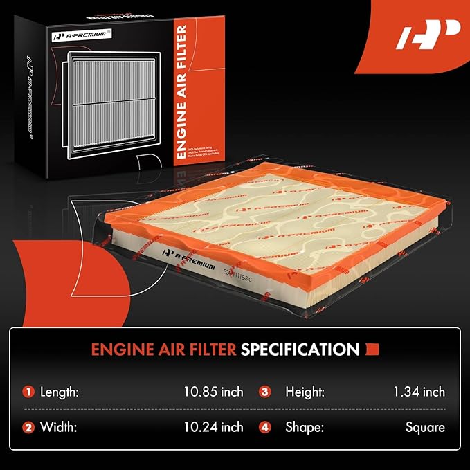 A-Premium 3-PC Engine & Cabin Air Filter with Activated Carbon Compatible with BMW X5 2011-2018, X6 2008-2019, 3.0L