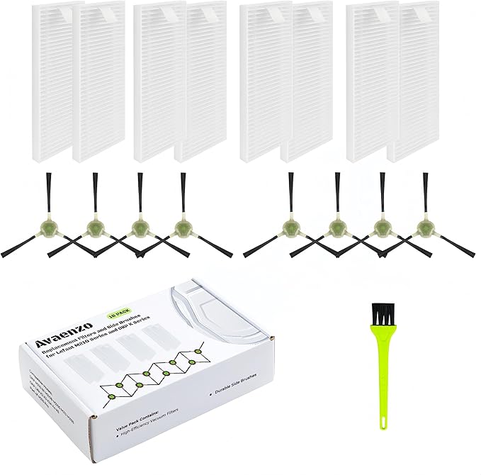 M210 Filters Replacement Brush Parts for Lefant M210 OKP K2 K3 K3A K4 K5 M210S M210B M213 Accessories Side Sweep Brush HEPA Filter Size 5.0 * 1.9 Inch