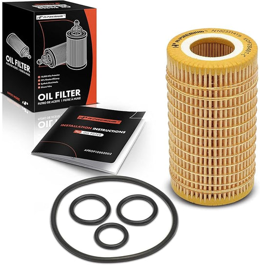 A-Premium 10K Miles Protection Oil Filter Compatible with Mercedes-Benz C230/240/250/280/300/32 AMG/320/350/43 AMG/55 AMG, E280/300/320/350/430/500/55 AMG/550 & Chrysler & Dodge & Freightliner