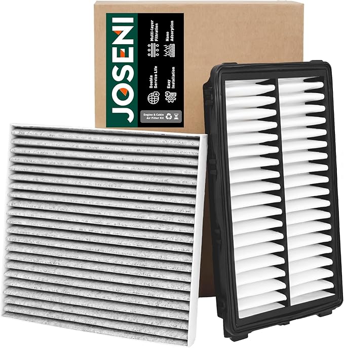 Not for hybrid, Engine & Cabin Air Filter Kit for 2022–2025 Tucson, 2021–2025 Santa Fe, 2020–2025 Sonata, 2021–2025 K5, 2023–25 Sportage, Replaces 97133-L1000, 28113-L1000, CF12820, CA12816