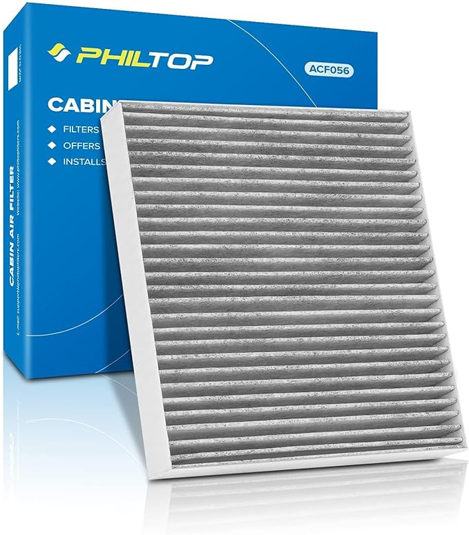 PHILTOP Cabin Air Filter w/Activated Carbon, Compatible with CF10140 Nissan Altima, Sentra, Murano, Maxima, Mitsubishi Outlander, Outlander Sport, Lancer, Eclipse Cross, Outlander PHEV, INFINITI G35