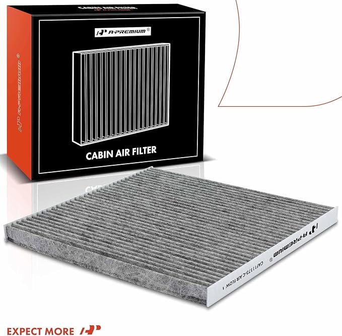 A-Premium Cabin Air Filter with Activated Carbon Compatible with Nissan Versa 2007-2013, 1.6L 1.8L, Replace# 27274ED000