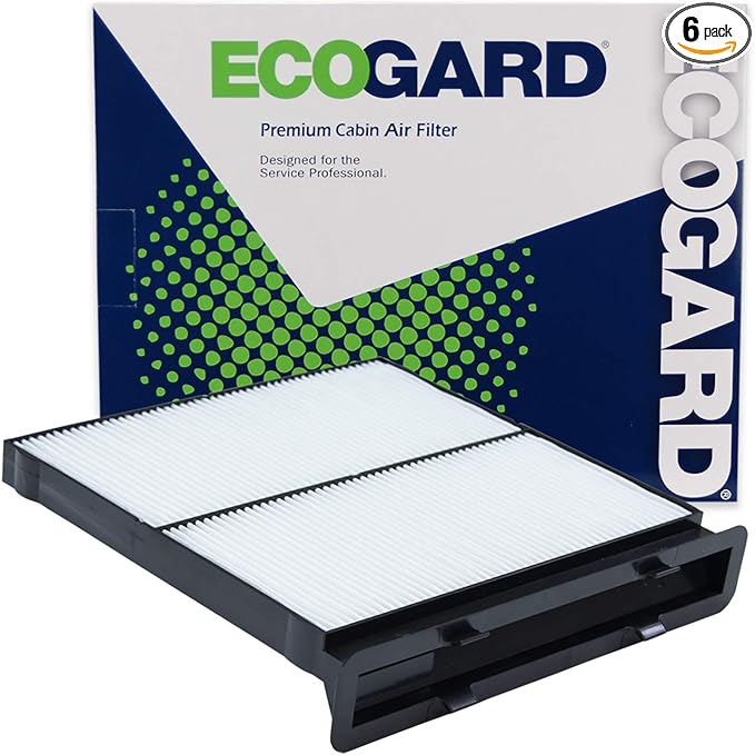 ECOGARD XC11800 Cabin Air Filter Fits 2019-2024 Subaru Forester, 2022-2025 WRX (Pack of 6)