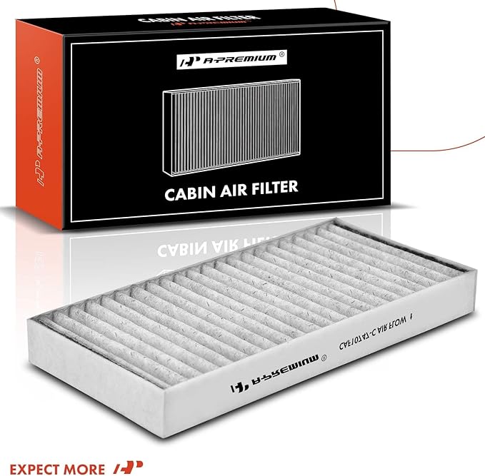 A-Premium 2-PC Cabin Air Filter with Activated Carbon Compatible with Jeep Liberty 2008-2012 & Dodge Nitro 2007-2011