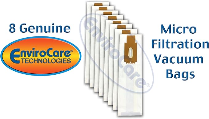 EnviroCare Replacement Micro Filtration Vacuum Cleaner Bags made to fit Oreck Type CC, XL. Fits All XL7, XL21, 2000's, 3000's, 4000's, 8000's, 9000's Series Upright Vacuum Cleaners 8 pack