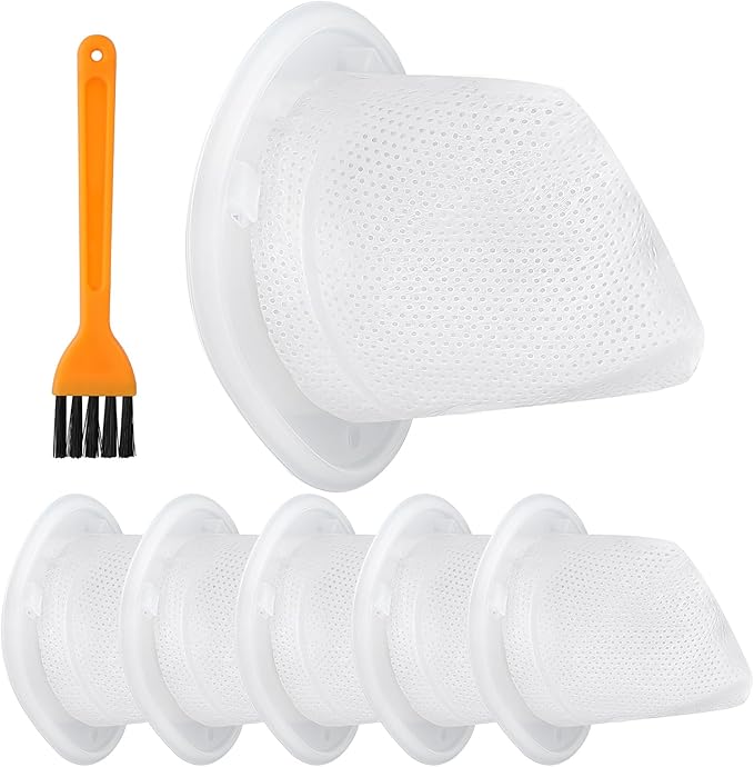 6-Pack Handheld Vacuum Filters Replacement for Black and Decker Dustbuster QuickClean Cordless HNVC215B10, Compatible with Hand Vacuums Models HNVCF10 HNVC220BCZ01 HNVC215BW52 Filter