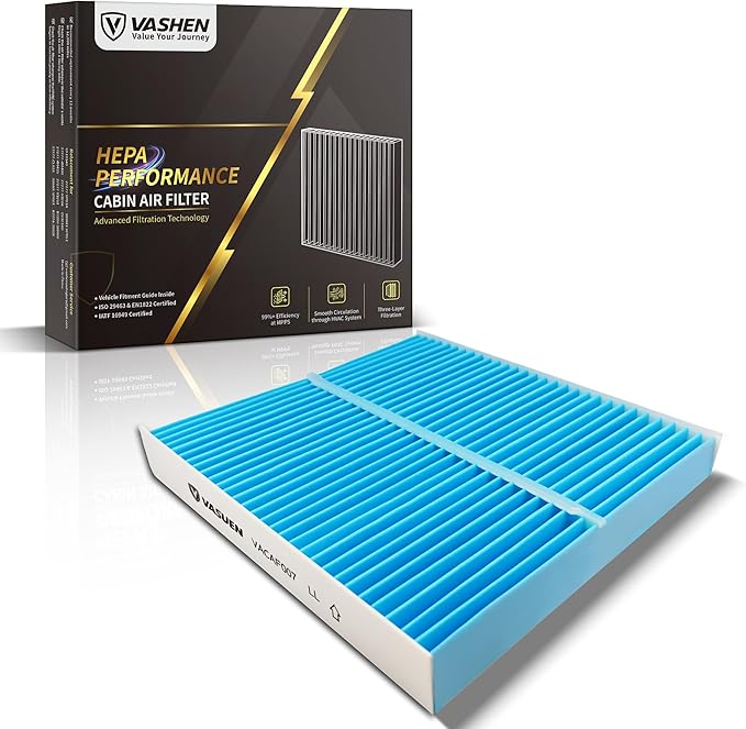 CF10140 Cabin Air Filter for Smooth Airflow & H11-Grade Filtration, Fit for Nissan Altima 2002-2006, Maxima 2004-2008, Murano 2003-2007, for Mitsubishi & INFINITI - Skyblue Composite Media