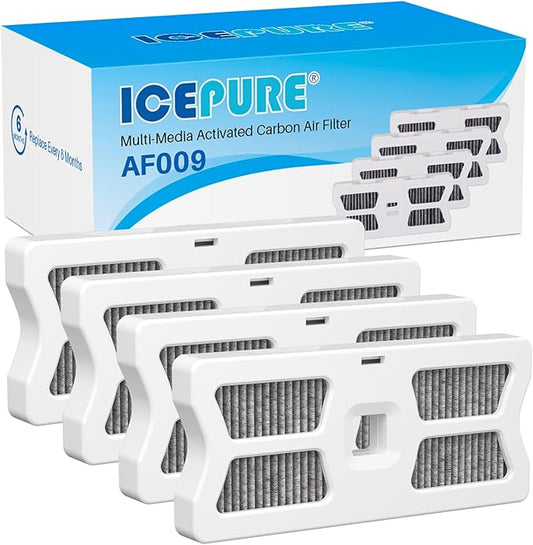 ICEPURE RAF-1 Refrigerator Air Filter Replacement for Frigidaire FRGPAAF1 PureAir Air Filter AF-1, FRGPAAF1, 4 PACK