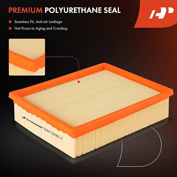 A-Premium Front Engine Air Filter Compatible with Hyundai Sonata 2006 2007 2008 2009 2010 2.4L, Replace# XA11101, 28113K010