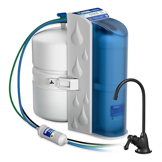 Kind Water 6-Stage Reverse Osmosis Drinking Water System with Chrome Faucet (Oil Rubbed Bronze)