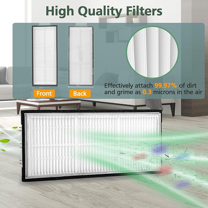 isinlive Accessories Kit Compatible with Roborock S8 Pro Ultra Robot Vacuum Cleaner, 1 Set Main Brush, 1 Rolling Brush, 4 HEPA Filters, 4 Side Brushes, 4 Mop Cloth Pads, 2 Dust Bags, 1 Cleaning Tool