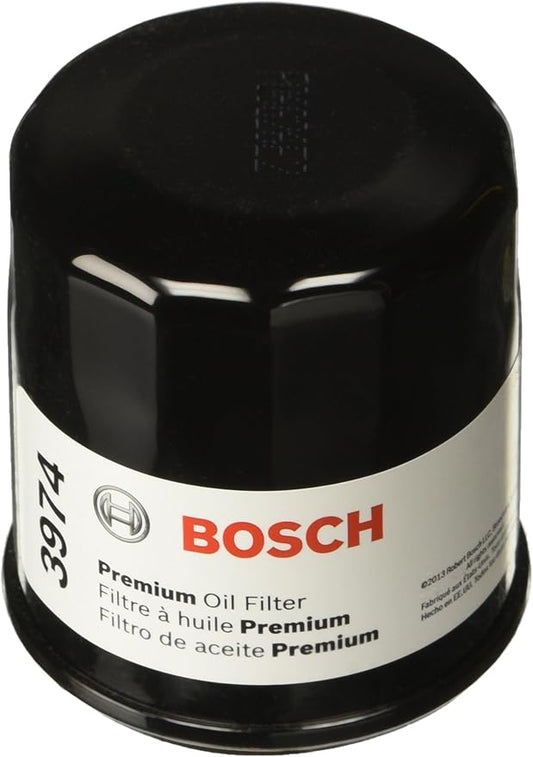 BOSCH 3974 Premium Oil Filter with FILTECH Filtration Technology - Compatible with Select Subaru Ascent, Baja, Crosstrek, Forester, Impreza, Legacy, Outback, WRX STI