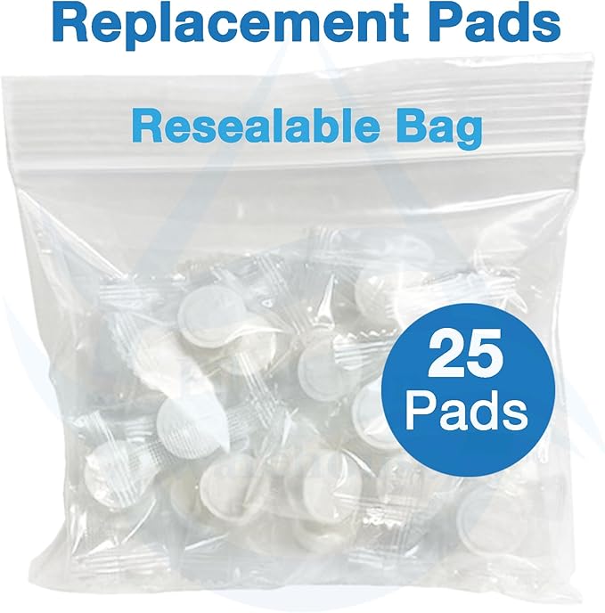 18mm 10, 25 and 50 Pack Leak Stop Valve Replacement Pads, US Company! Support American Businesses! For Automatic Leak Detectors, Water Stop Valves, Under Sink Reverse Osmosis, Filter Systems (25-Pack)