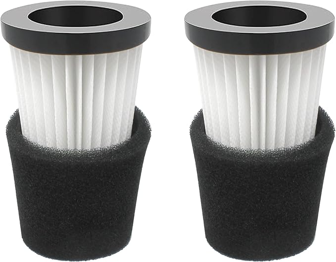 Fette Filter - F117 Replacement Vacuum Cleaner Filter with Compatible with Dirt Devil Handheld Vacuum Cleaner Models SD20005RED, SD30025B, BD22025 Part # AD40117 - Pack of 2