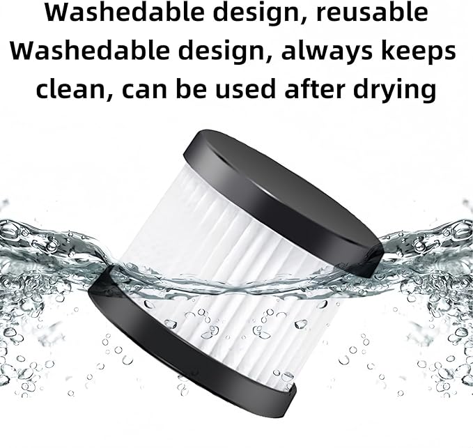 DCV501HB DCV5011H Replacement HEPA Filters. Compatible With DeWALT 20V Vacuum Cordless Handheld Vacuum Filter. Compared To Part DCV5011H DCV501HB Filter. Washable And Reusable Kits.4 Packs