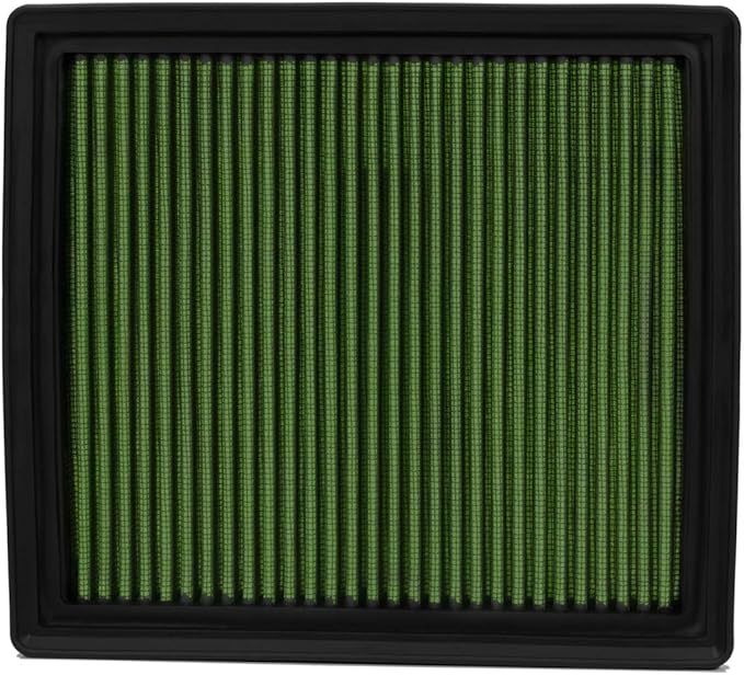 DNA Motoring AFPN-064-GN Washable Drop In Panel Air Filter - Enhance Engine Performance - Fits 93-97 Colt / Mirage / Summit 1.5L & 1.8L