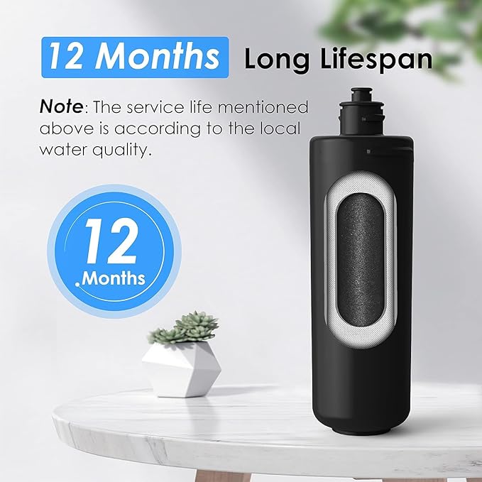 Waterdrop WD-10CM Under Sink Water Filter, Replacement TSB-CM 3-Stage Under Sink Water Filter System