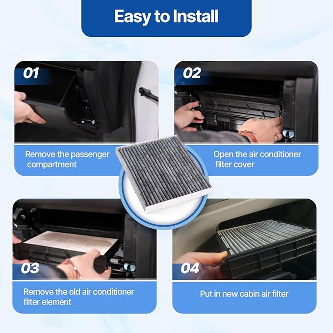 RUITO Cabin Air Filter, Fits 2016-2023 IS300, 2014-2023 IS350, 2022-2023 IS500, 2016-2022 RC300, 2015-2022 RC350, 2016-2020 GS F, 2013-2020 GS350, Replacement for CF10074, WP10099, 87139-30100