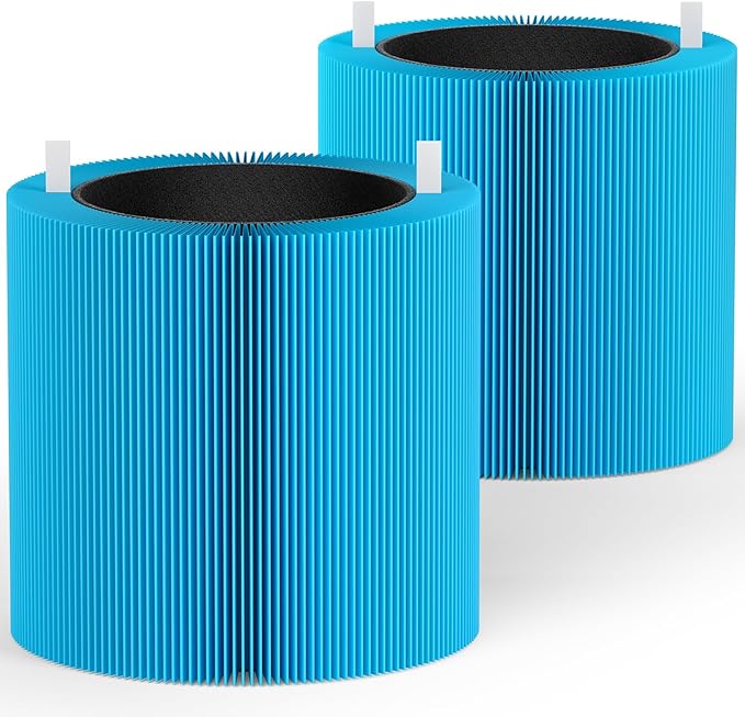 2 Pack Blue Pure 411i Max & 411a Max AllergenBlock Filter Compatible with 411i Max Air Puri-Fier, Activated Carbon Filters