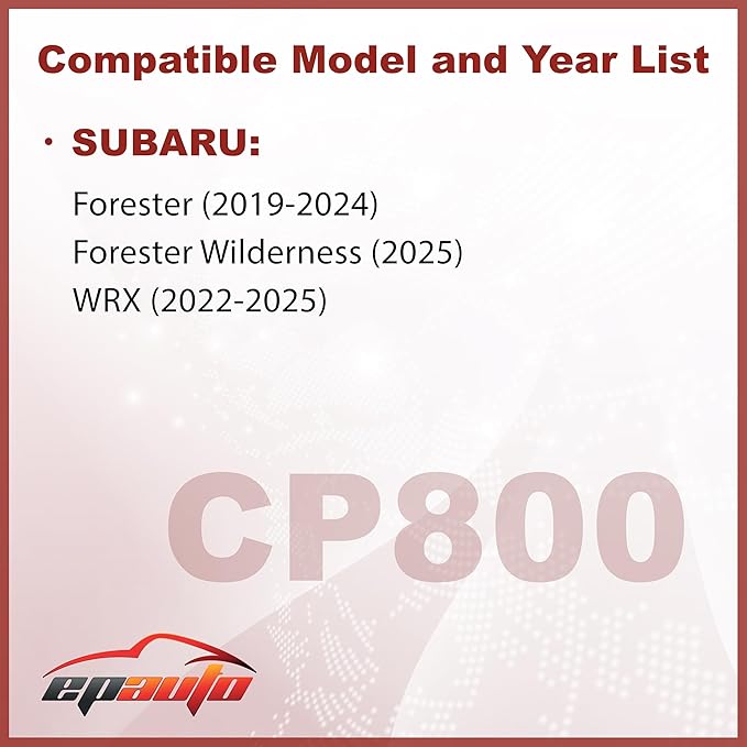 EPAuto CP800 (72880-FL000) Cabin Air Filter includes Activated Carbon, Replacement for Subaru Forester (2019-2025), WRX (2023-2025)