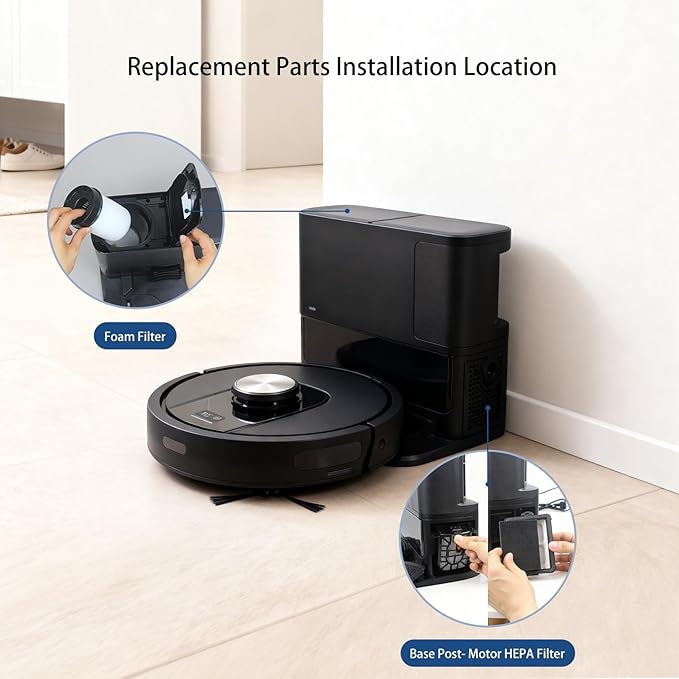 Replacement Filter Compatible with Shark UR2360S UR2360 UR2360EEUS Ultra Robot Vacuum (12 PACK)