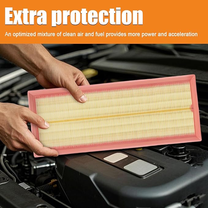 Engine Air Filter Replacement A2730940204 Compatible with Mercedes-Benz E350/C300/ML350/C240/GLK350/GL450/S550/E320/S430/C230 Select Models and More,Engine Air Filter for Car(2 PACK)