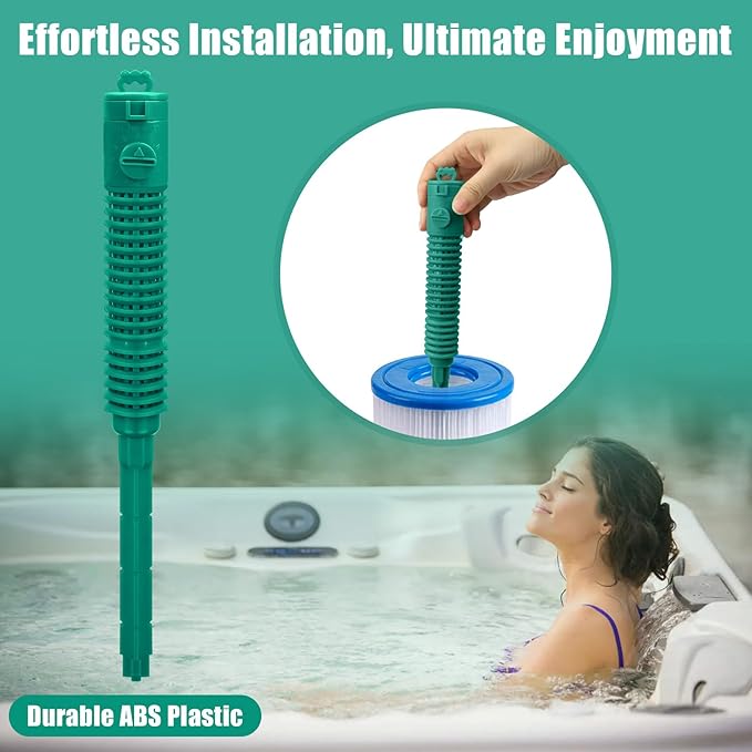 (Pack of 2) Replacement for Frog Filter Mate Mineral Cartridge, Prefilled Spa Stick Inserts for Hot Tubs, Reduces Chlorine/Bromine by 50%, Lasts 4 Months, Works for Frog Spa Sanitizing Systems