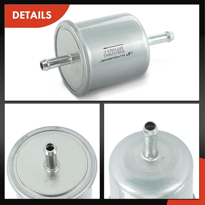 A-Premium Fuel Filter Compatible with Nissan Sentra 1987-1999/2002, Frontier 1998-2004/2013-2014, Pathfinder 1996-2004, Maxima, Xterra & Infiniti G20 1991-1996/1999, M30 1990-1992 & Isuzu & Mercury