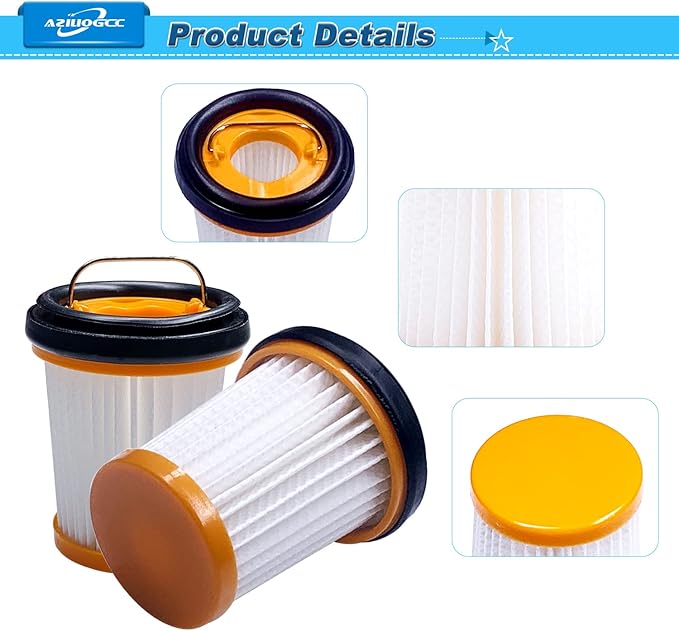 Vacuum Filter for Shark, Filters Replacement for Shark ION W1 S87 Cordless Handheld Fabric Vacuums WV200, WV201, WV205, WV220, Part # XHFWV200, 8 Pack