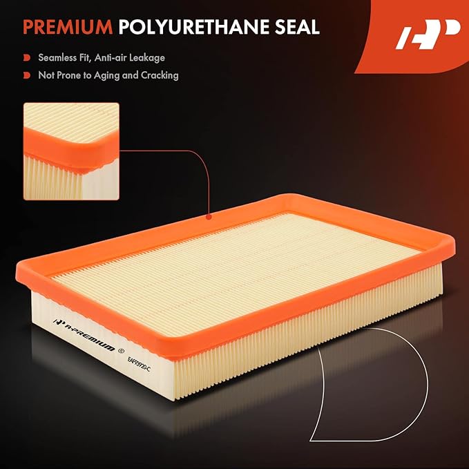 A-Premium Engine Air Filter Compatible with Kia Spectra 2004-2009, Spectra5 2005-2009 & Hyundai Elantra 2001-2006, Tiburon 2003-2008, 2.0L 2.7L
