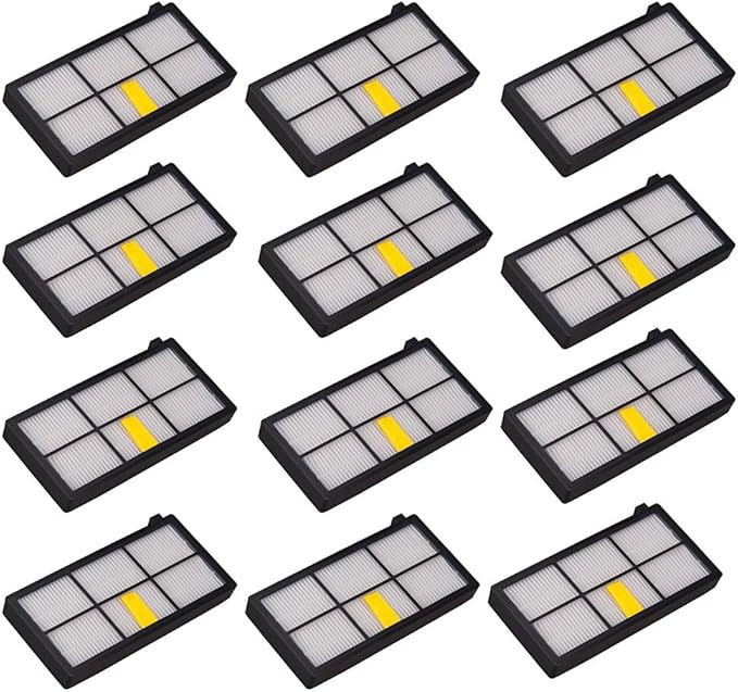 LOTIN 12 Pack HEPA Filter Filters for Roomba 800 900 Series 860 870 871 880 960 980 Vacuum Cleaning Robots