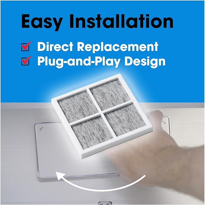 3PCS Refrigerator Air Filter Replacement Compatible with LG Refrigerator Models LFXS28596S LFXS26973S LRFXC2416S LRMDS3006D LRFXC2406D