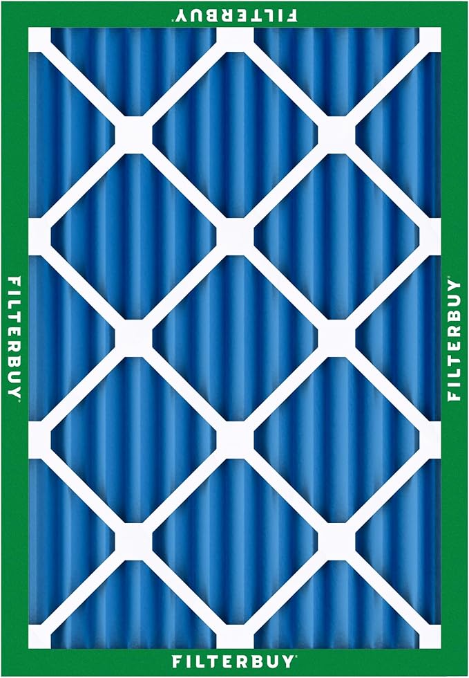 Filterbuy 18x20x2 Air Filter MERV 13 Optimal Smoke & Allergy Defense (12-Pack), Electrostatic Pleated HVAC AC Furnace Filters Replacement (Actual Size: 17.50 x 19.50 x 1.75)