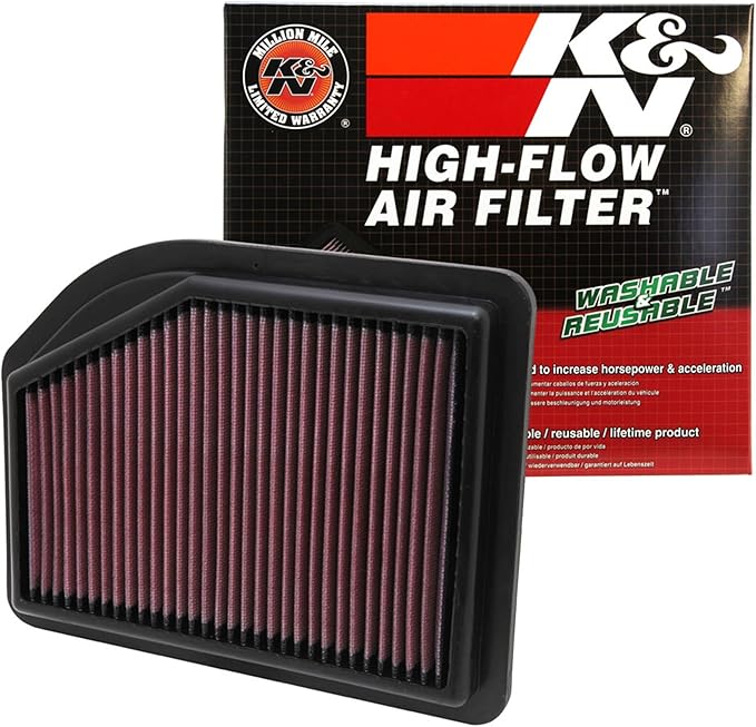 K&N High-Flow Original Lifetime Engine Air Filter: Increase Power: Premium, Washable: Compatible with 2012-2014 Honda: CR-V, 33-2477