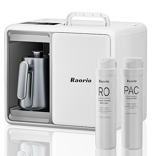 Reverse Osmosis Countertop Water Filter With UV,5 Stage,Portable RO System Water Filtration, 9 Temp Options Instant Hot Water Purifier for Family Camping,RV,Babycare&Apartment,Installation-Free