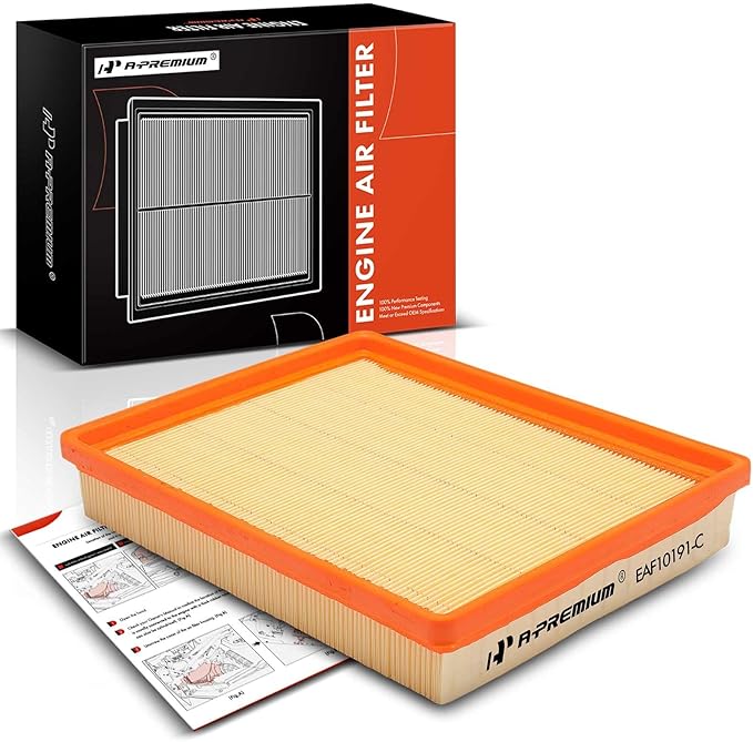 A-Premium Front Engine Air Filter Compatible with Kia Optima 2007-2010, Rondo 2007-2012, 2.4L 2.7L, Replace# XA11089