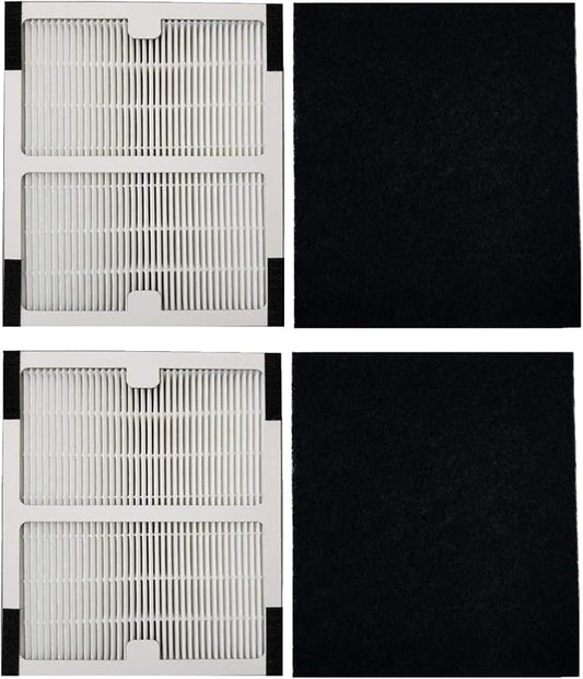 Replacement Idylis Air Purifier Filter B - 2 Pack Hepa & Carbon Filter Set for Idylis Air Purifiers Idylis IAP-10-125,IAP-10-050,IAP-10-150,AC-2125,AC2126,AC-2126 Model # IAF-H-100B