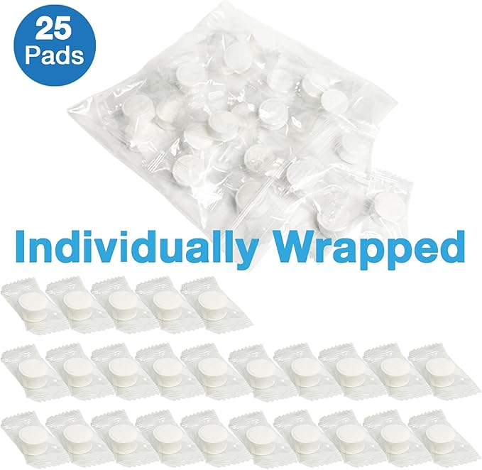 18mm 10, 25 and 50 Pack Leak Stop Valve Replacement Pads, US Company! Support American Businesses! For Automatic Leak Detectors, Water Stop Valves, Under Sink Reverse Osmosis, Filter Systems (25-Pack)